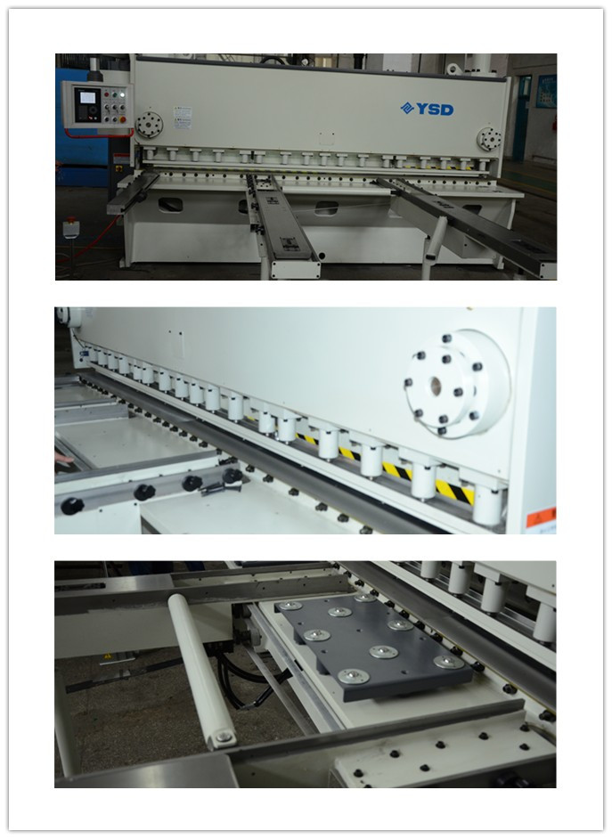 Economical and practical front feeding device of shearing machine