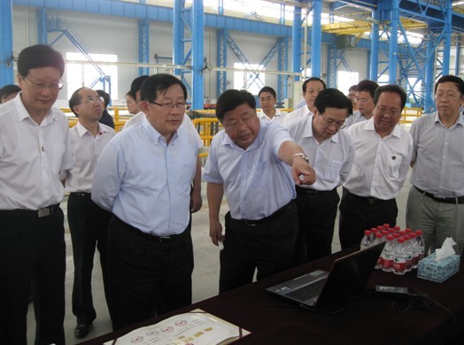 Wan Gang, Vice Chairman of the National Committee of the Chinese People's Political Consultative Conference, Chairman of the Central Committee of Zhigong Party, and Minister of Science and Technology inspected our company's new factory